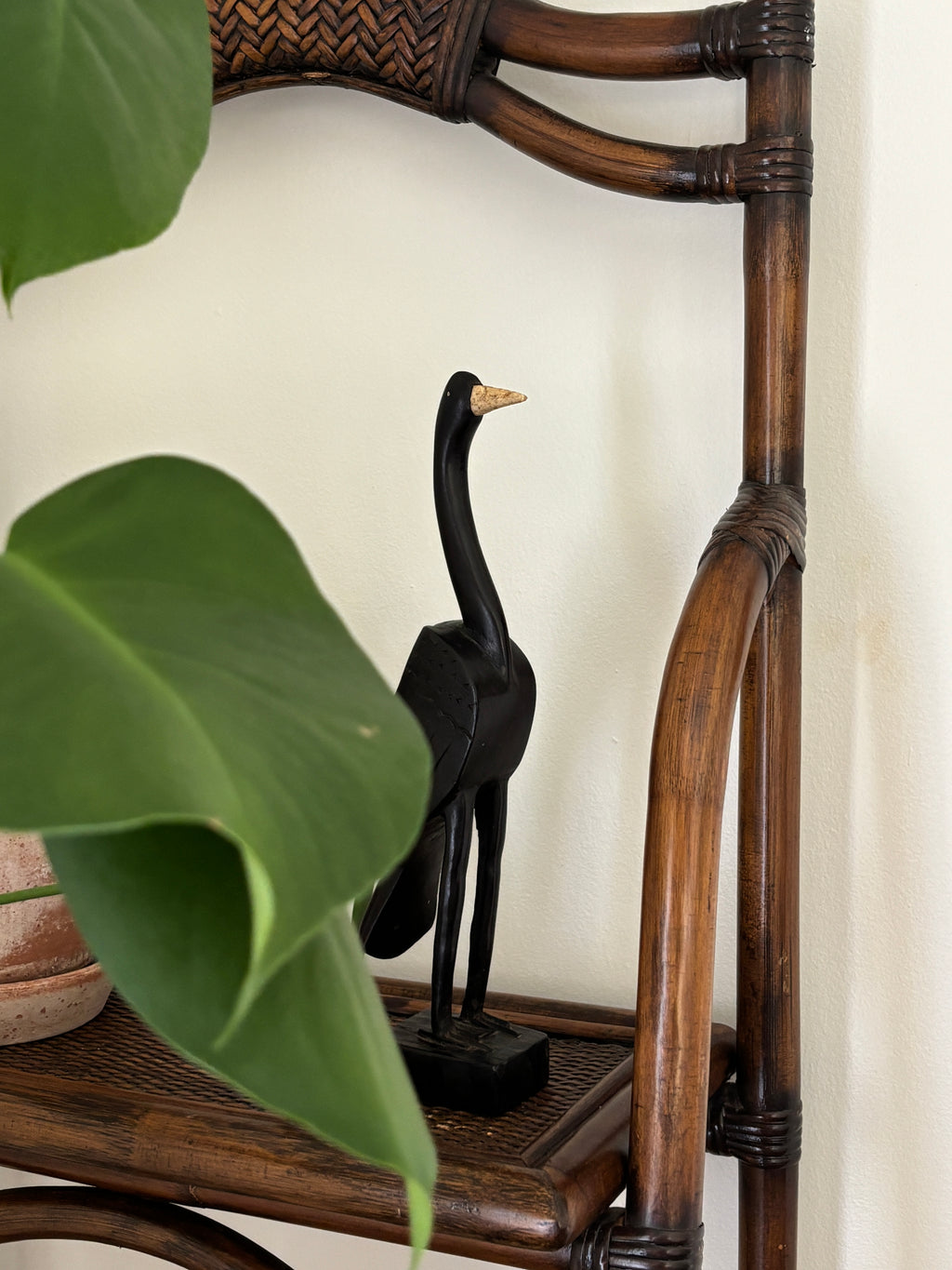 Wooden Bird Statue