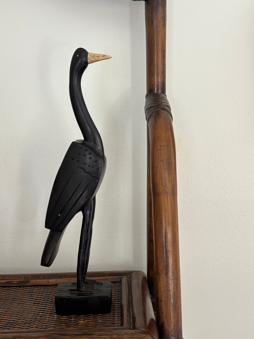 Wooden Bird Statue