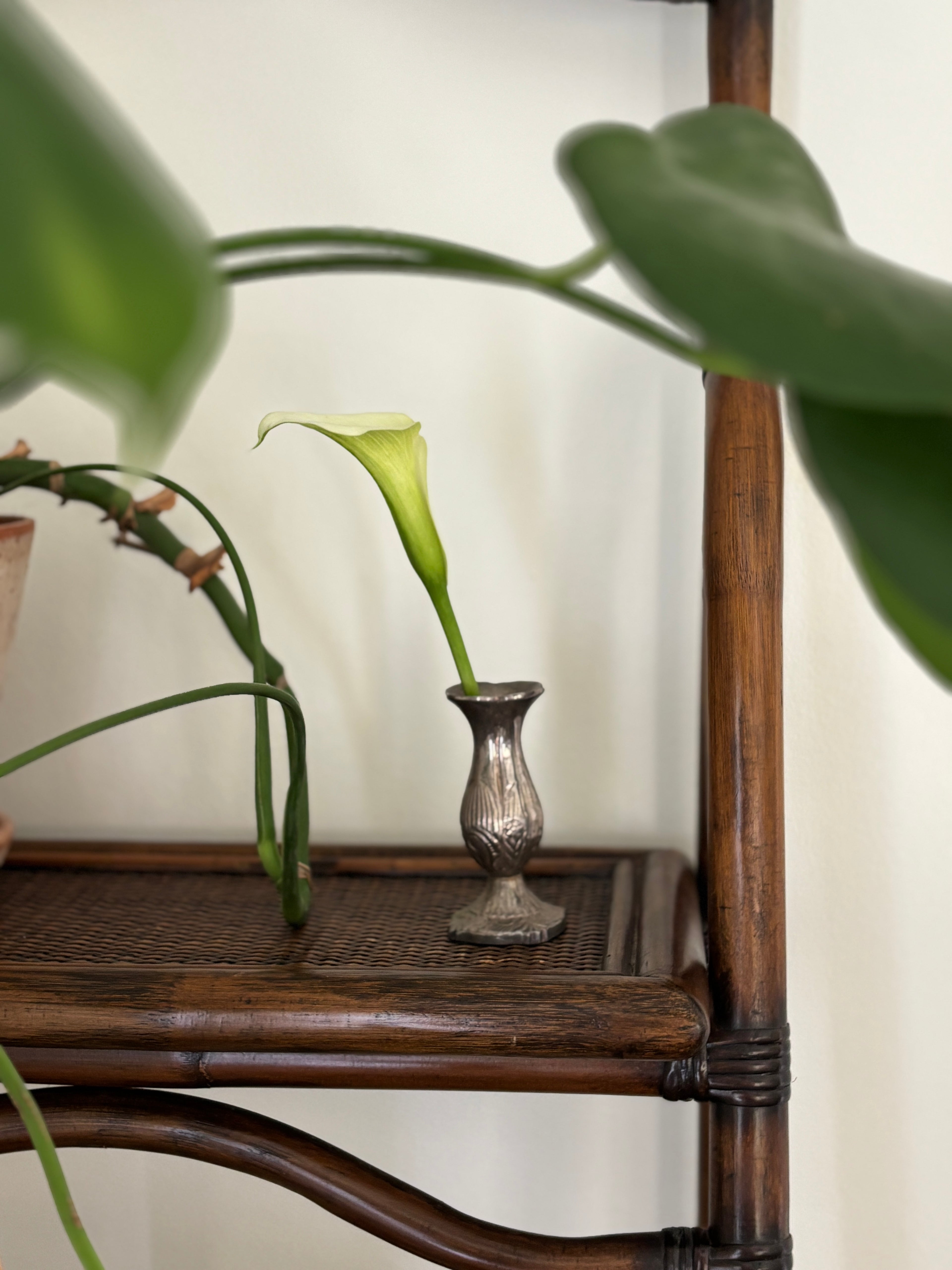 Silver-Plated Bud Vase