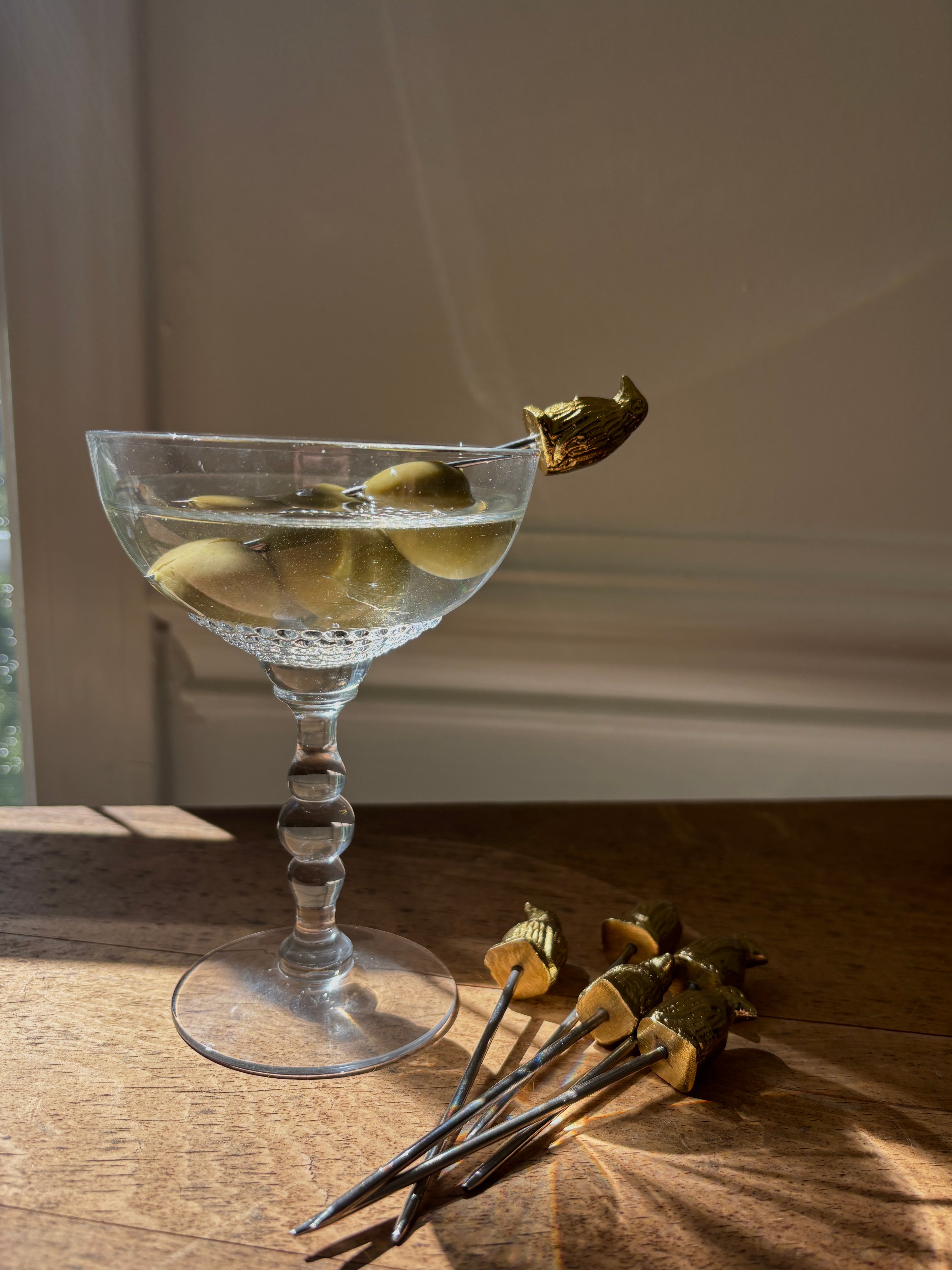 Set of 6 Penguin Cocktail Skewers