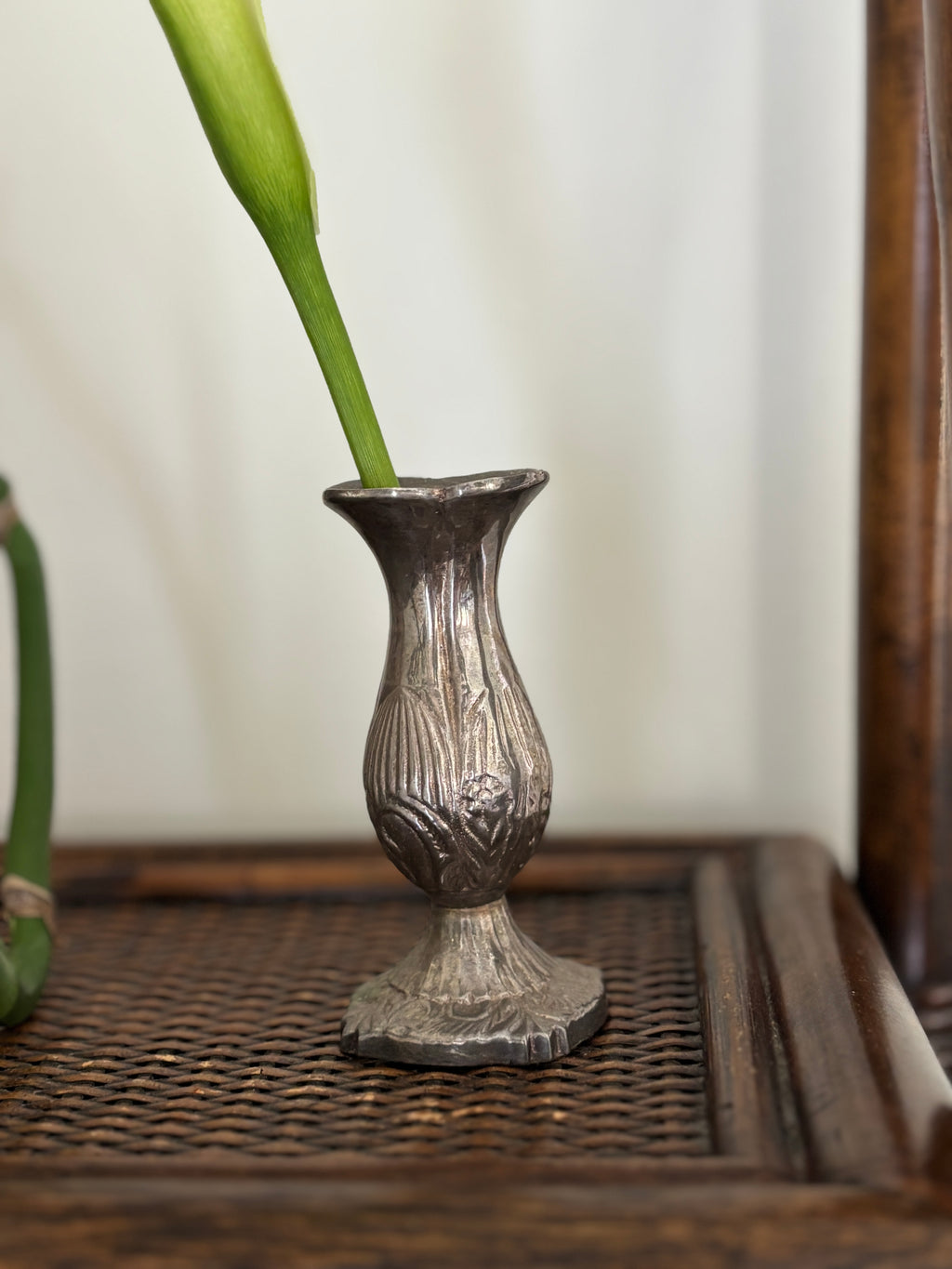 Silver-Plated Bud Vase