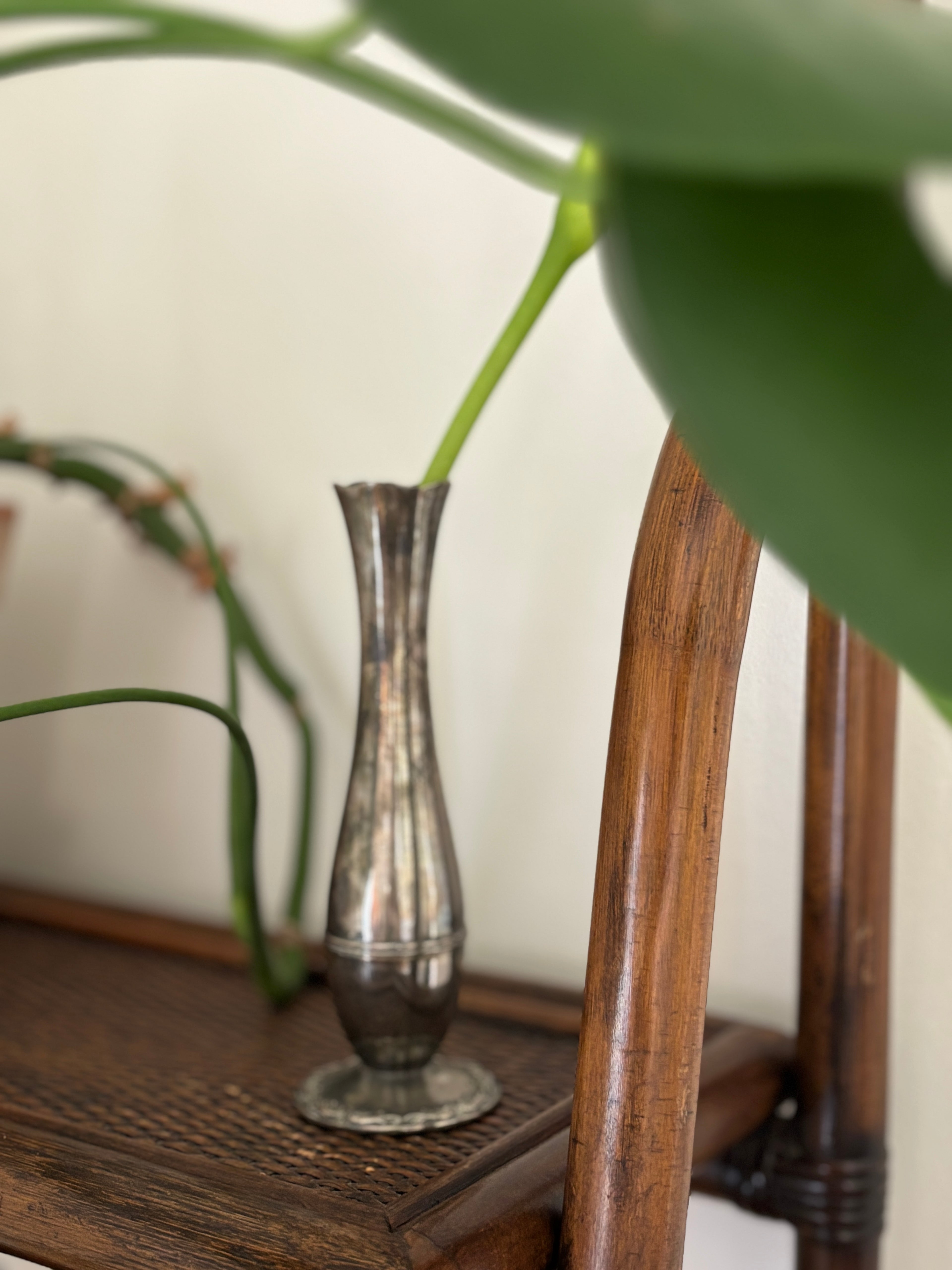 Silver-Plated Bud Vase