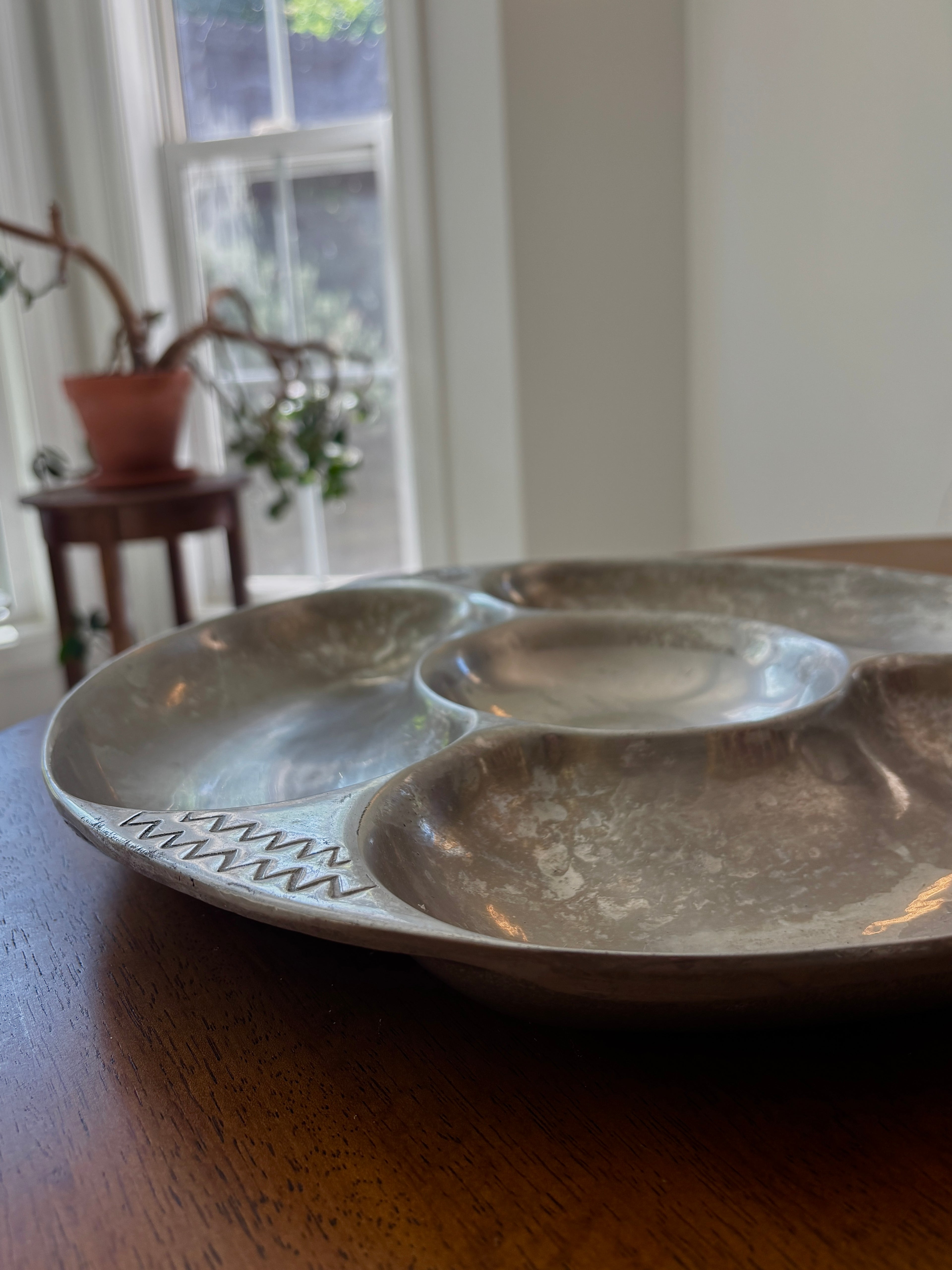 Unique Pewter Serving Tray