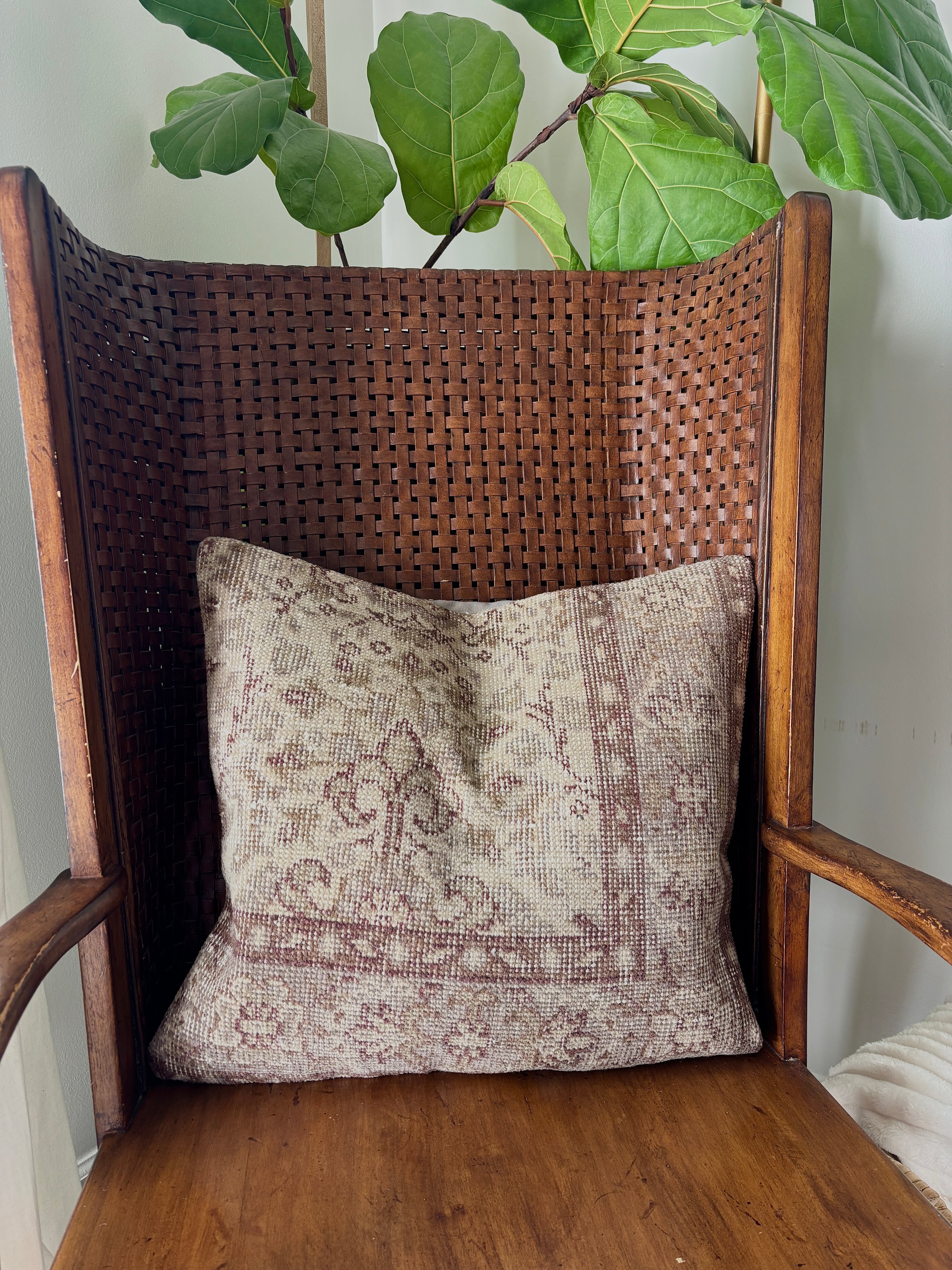 Turkish Pillow Cover Handmade Kilim Cushion 20x20