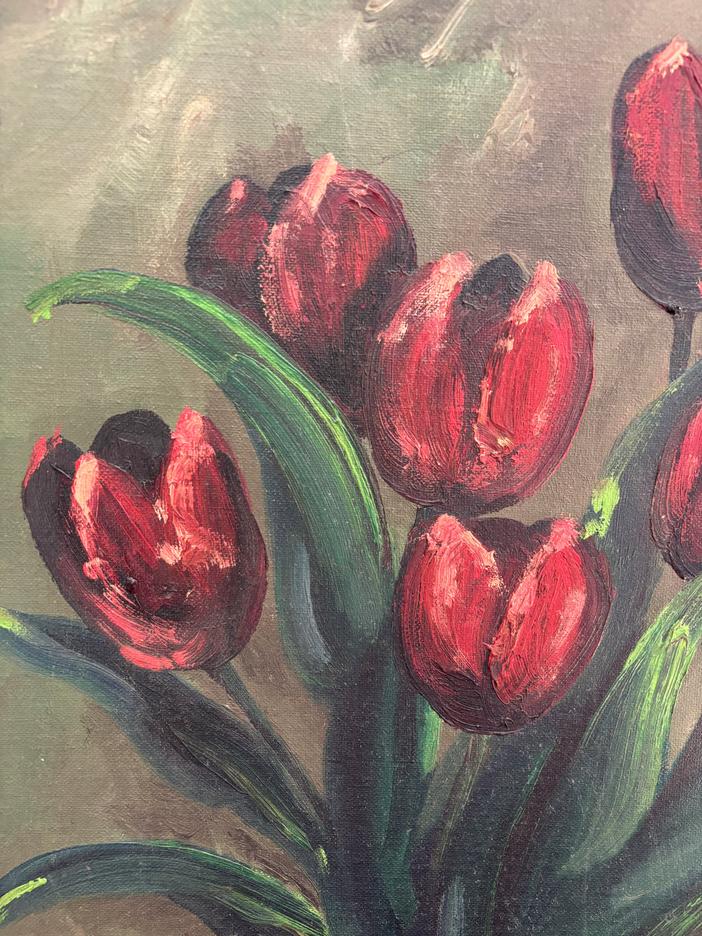 Original Oil Painting - Tulips