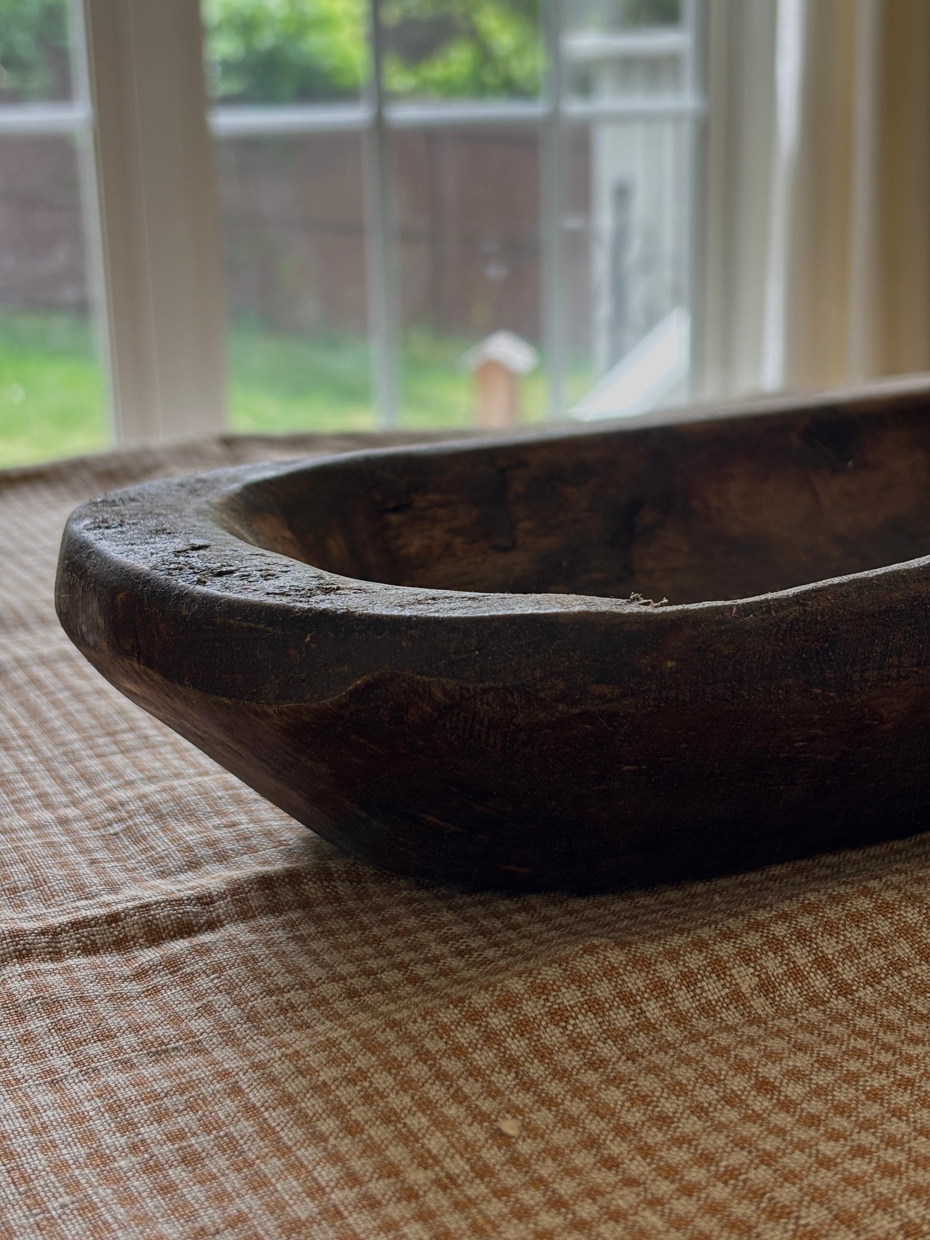Primitive Wooden Dough Bowl