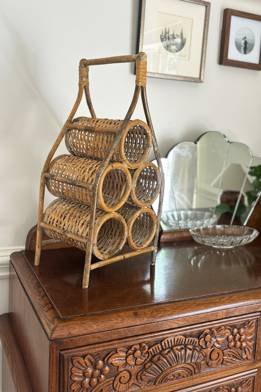 Rattan Wine Rack