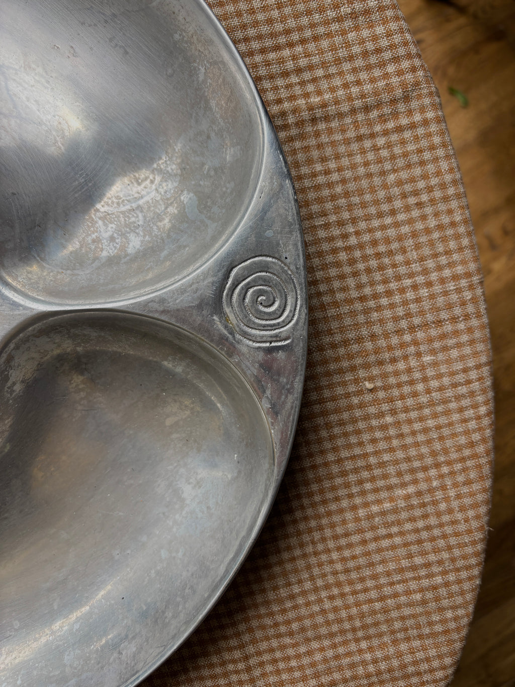 Unique Pewter Serving Tray