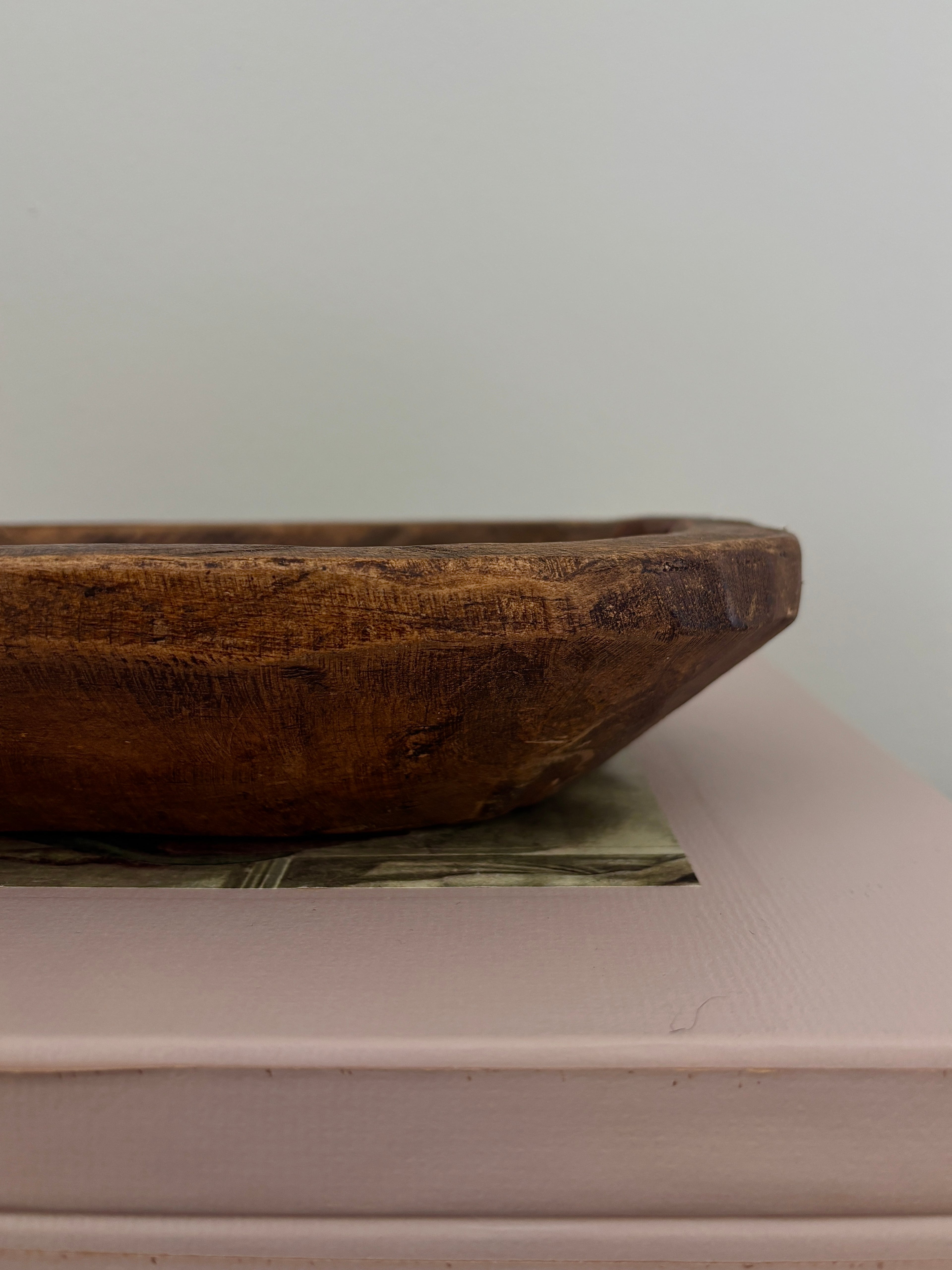 Primitive Wooden Dough Bowl