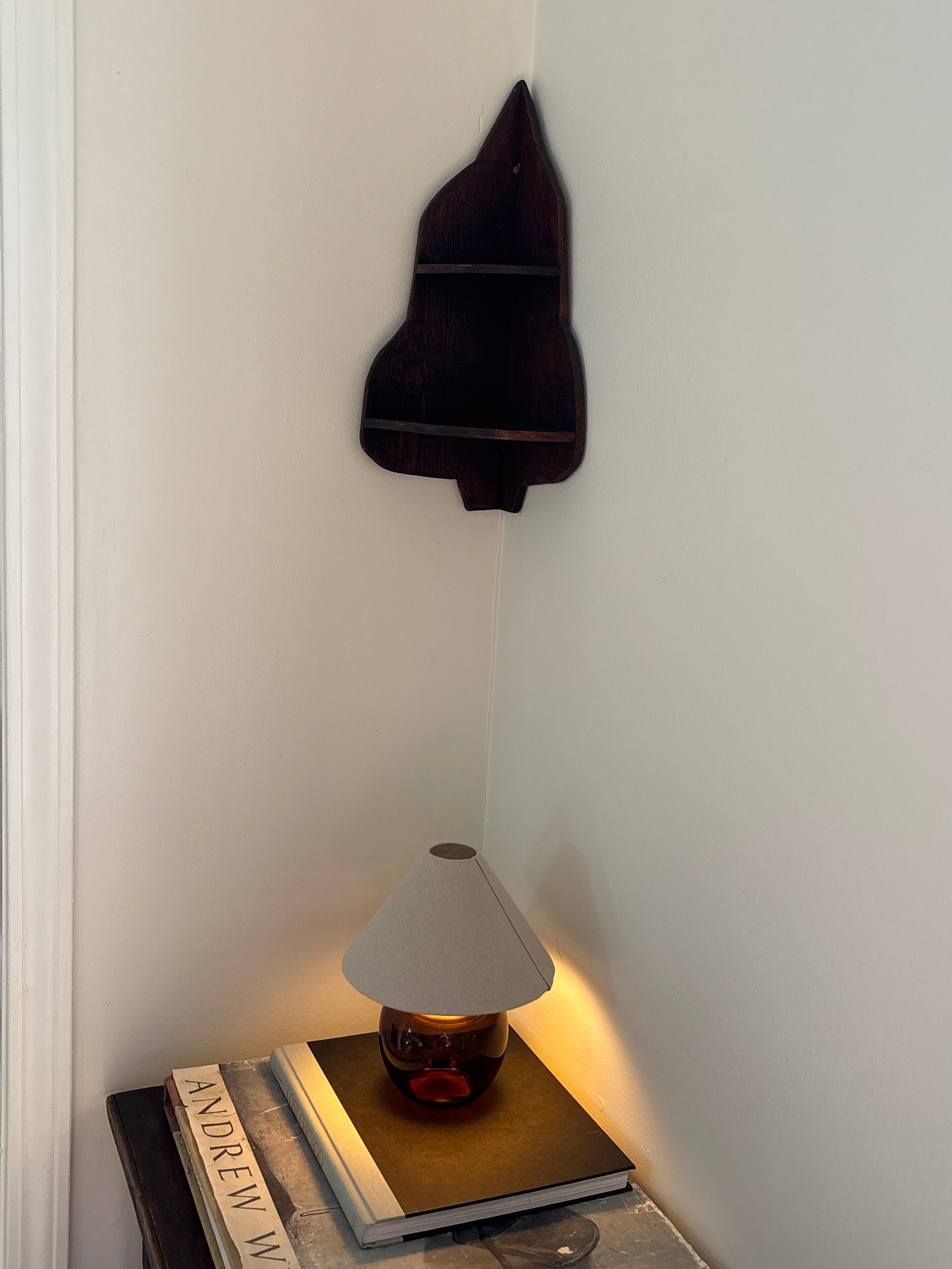 Wooden Corner Shelf