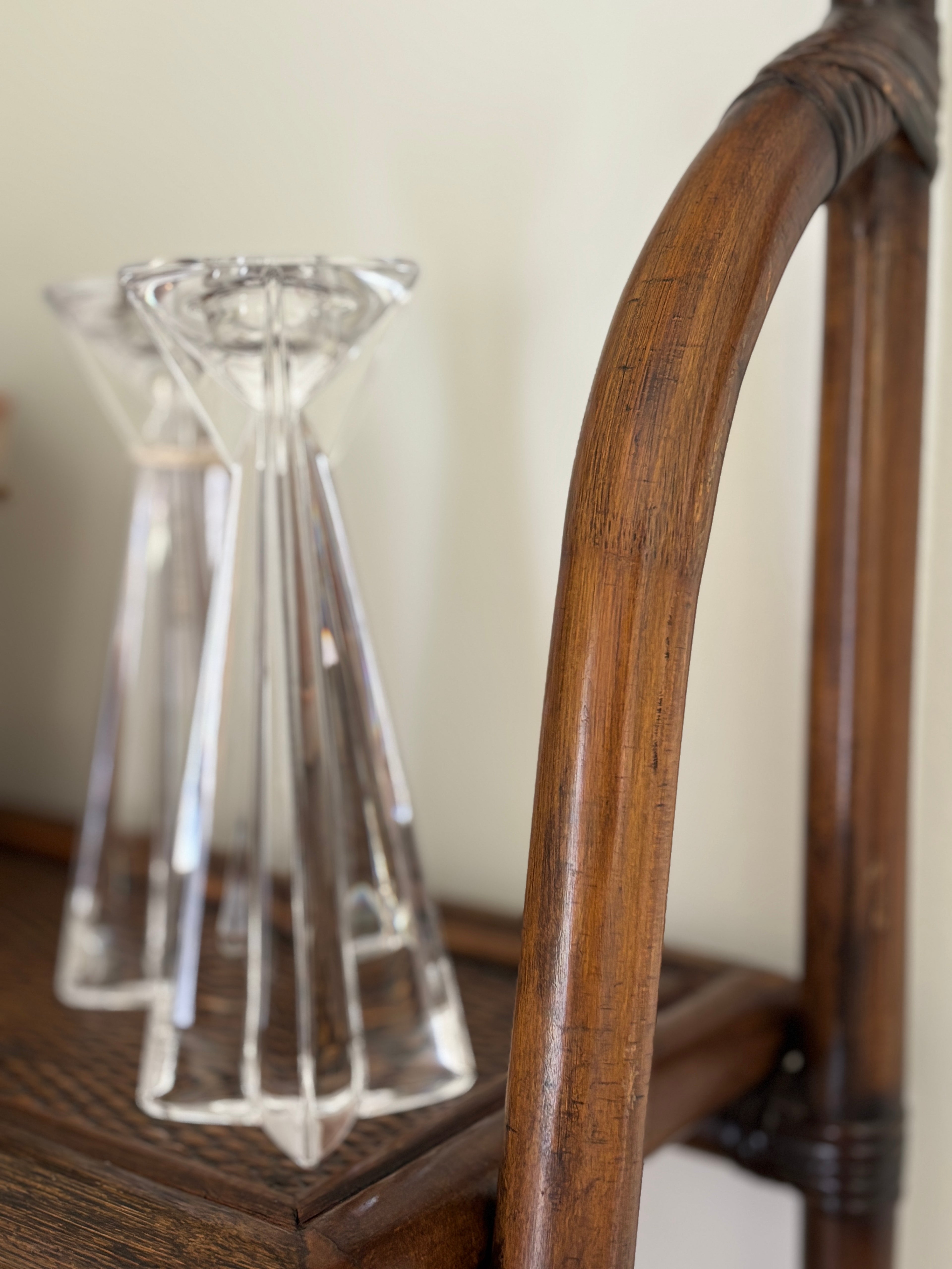 Lead Crystal Candlesticks Set of 2