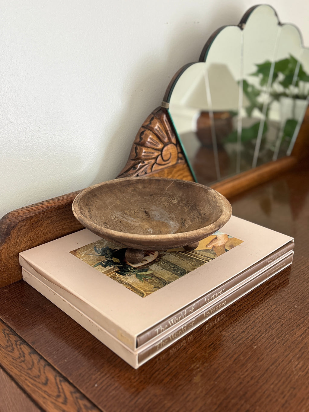 Wooden Footed Bowl