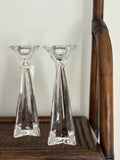 Lead Crystal Candlesticks Set of 2