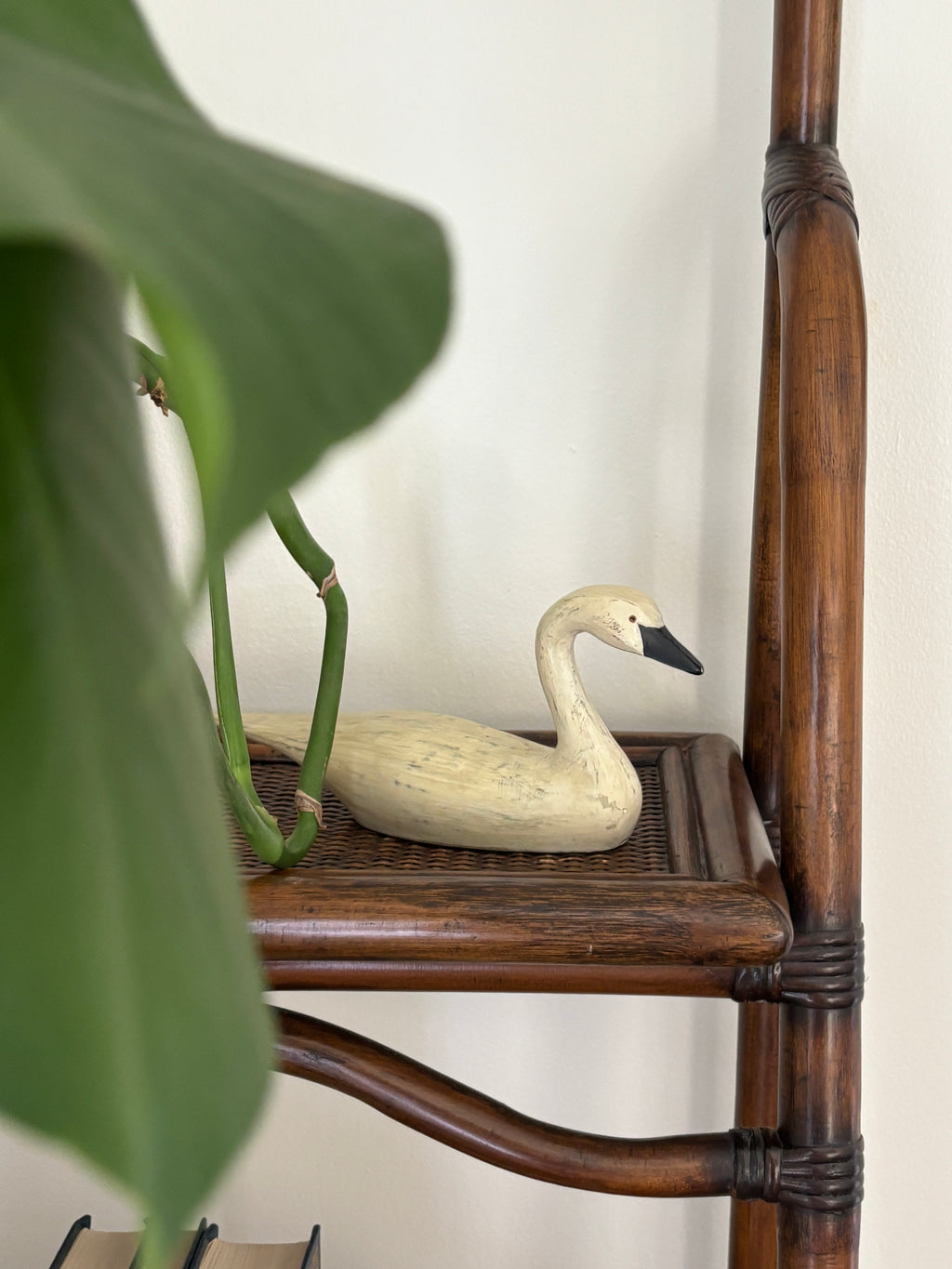Wooden Swan Figurine