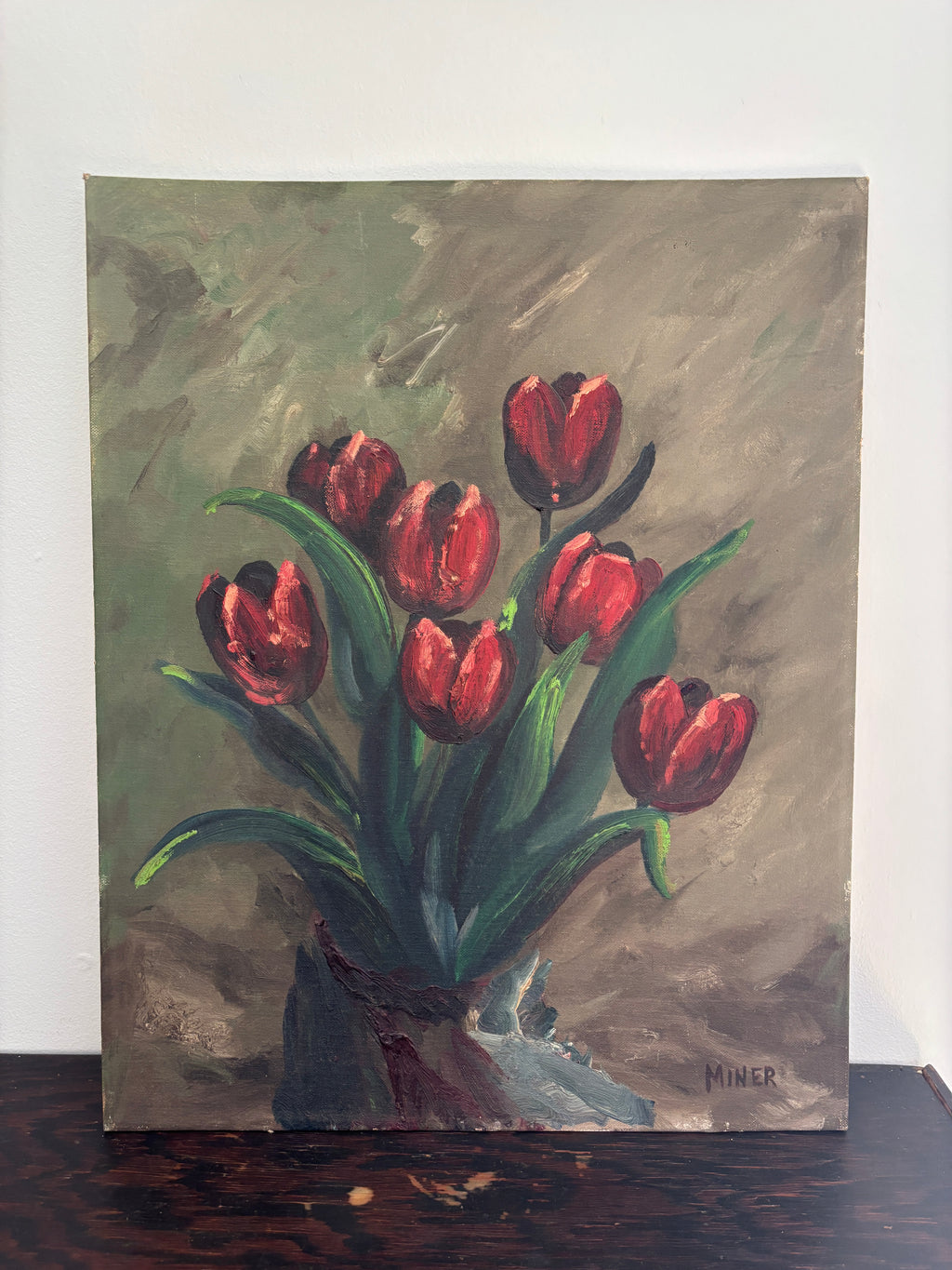 Original Oil Painting - Tulips