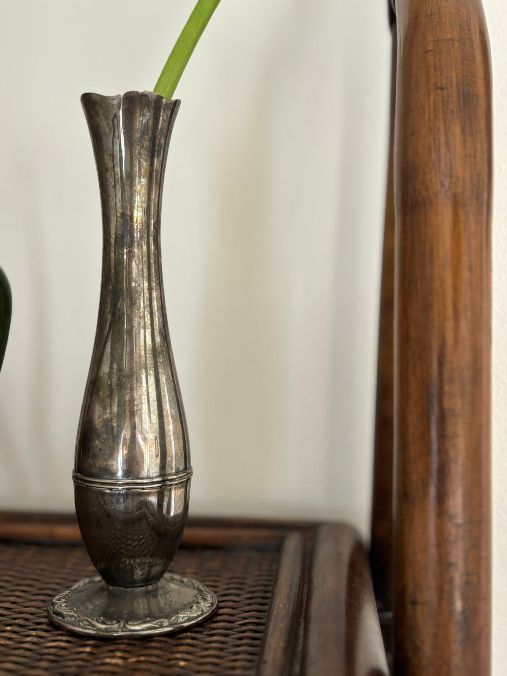 Silver-Plated Bud Vase