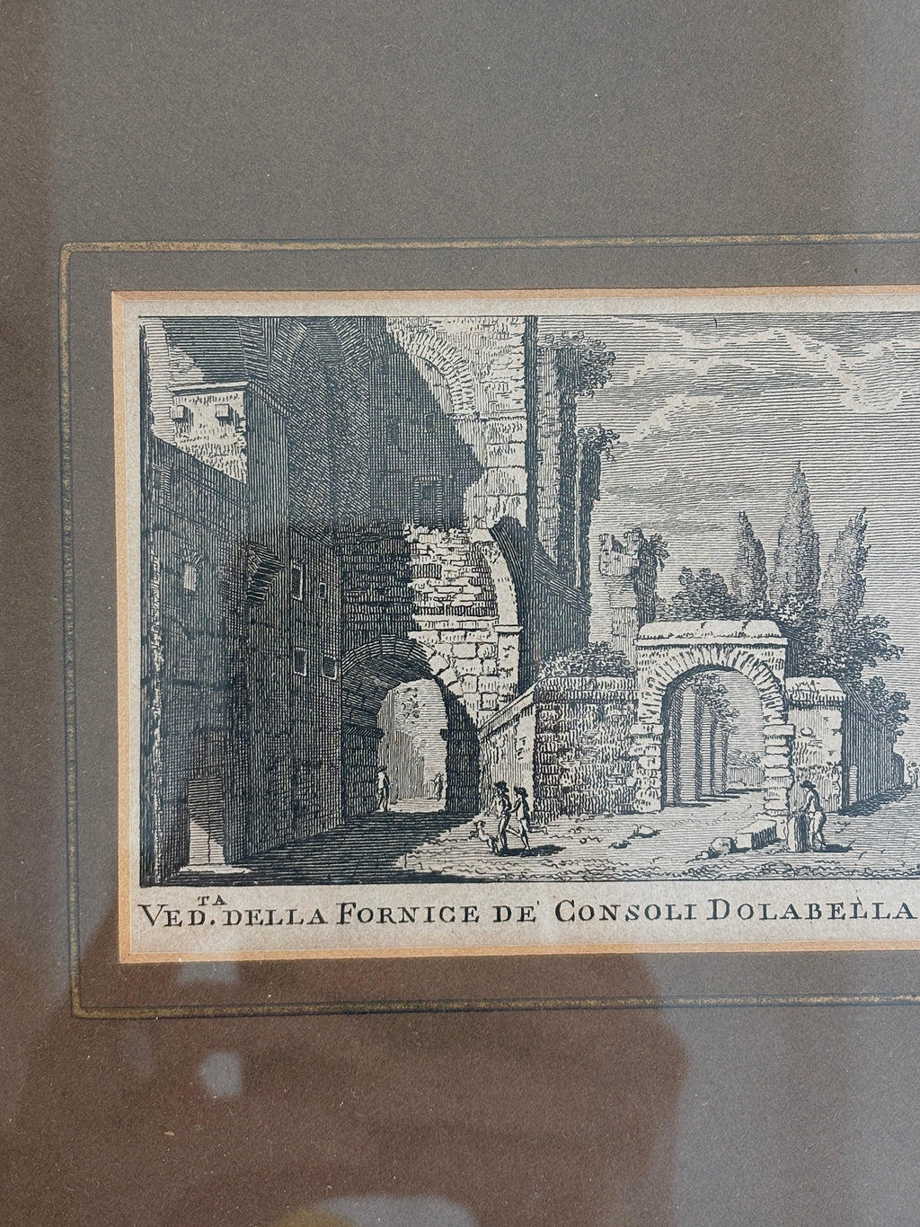 Framed Etchings Set of 2