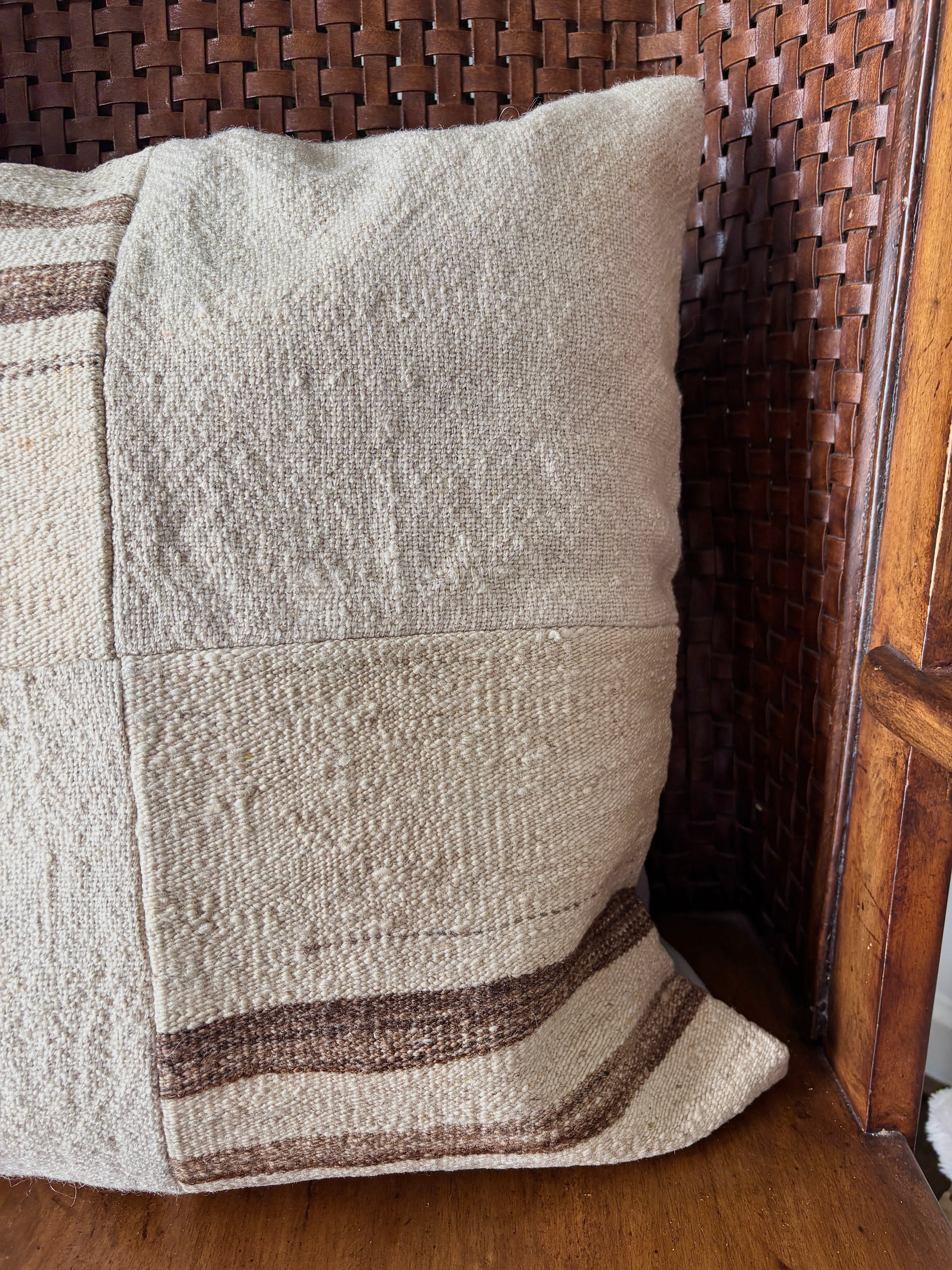 Turkish Pillow Cover Handmade Kilim Cushion 20x20