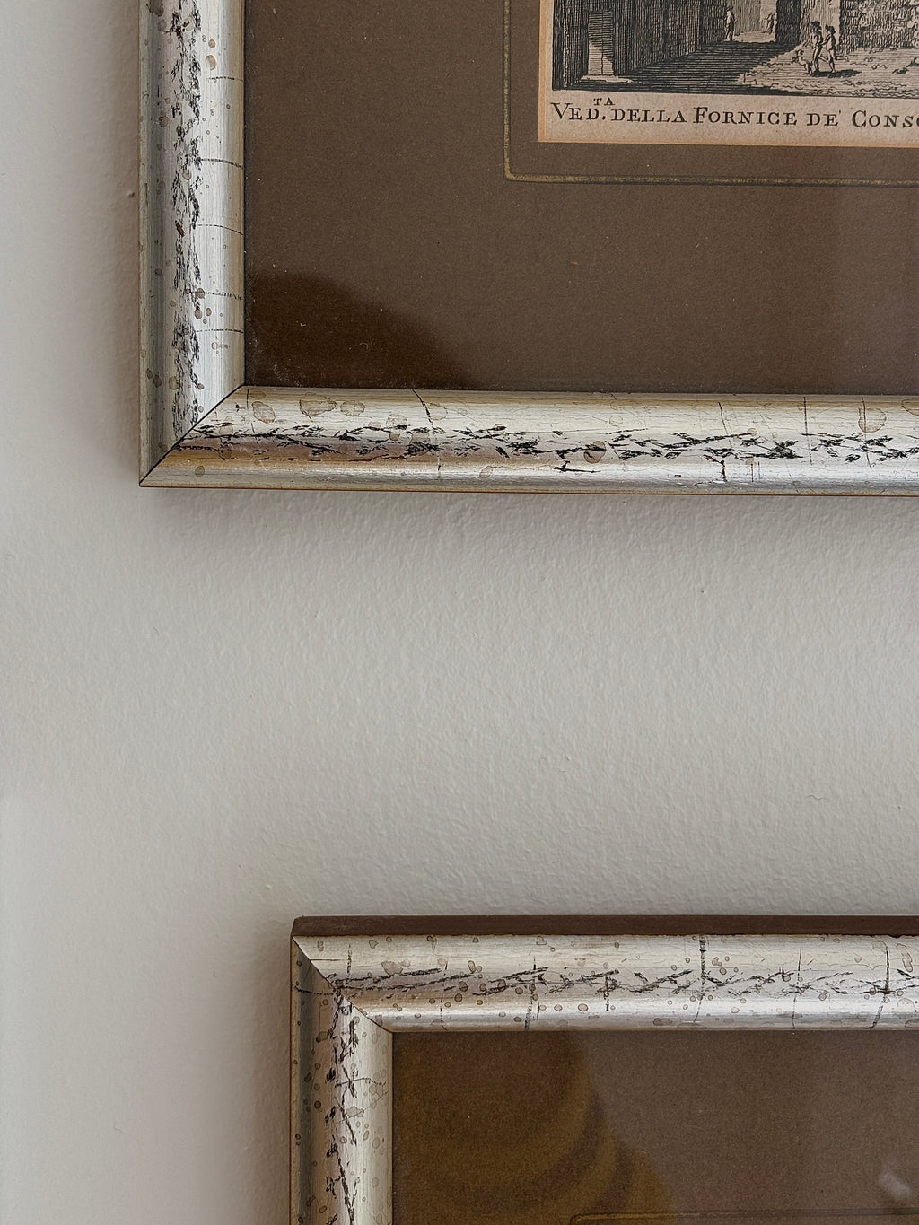 Framed Etchings Set of 2