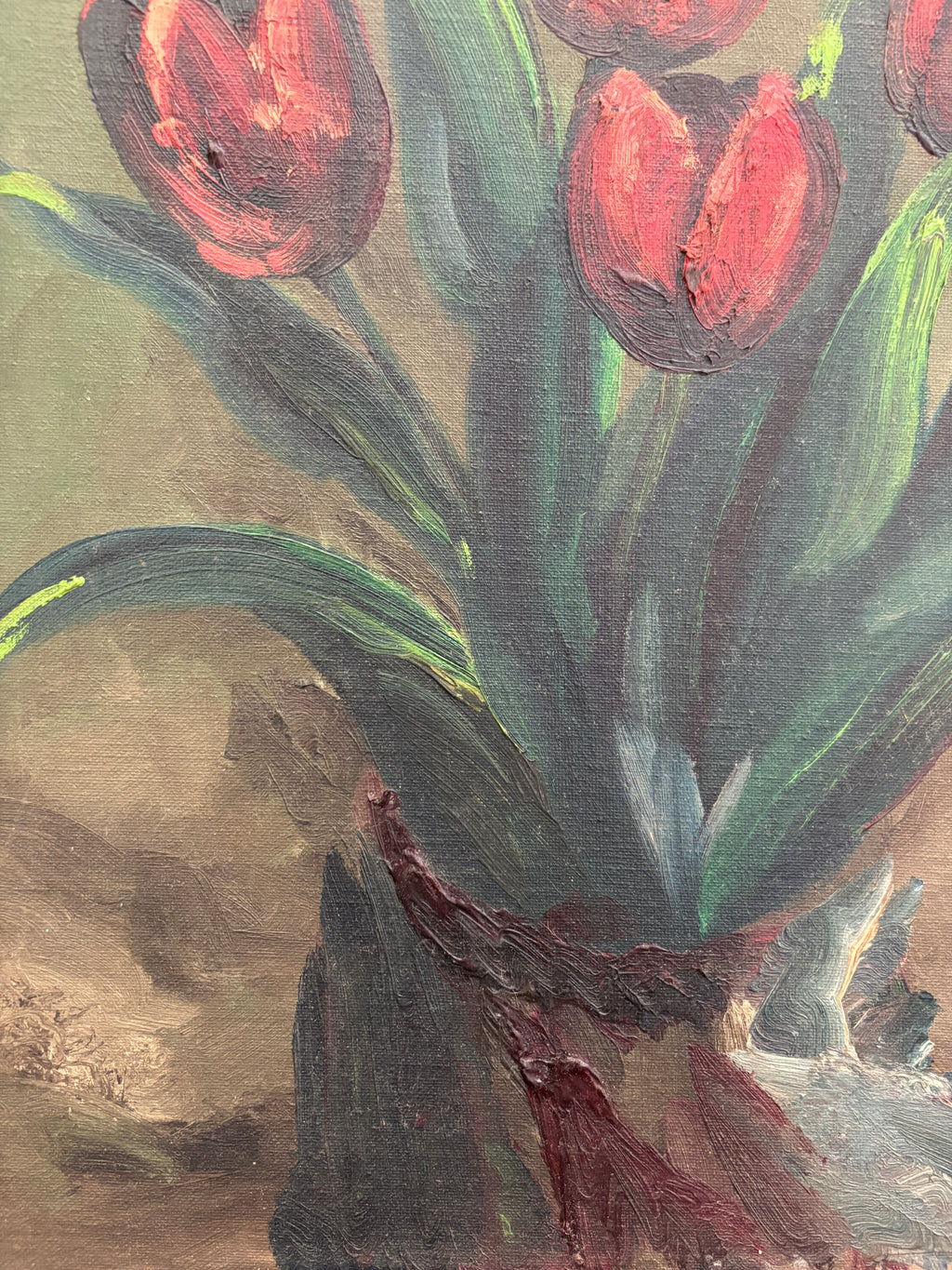 Original Oil Painting - Tulips