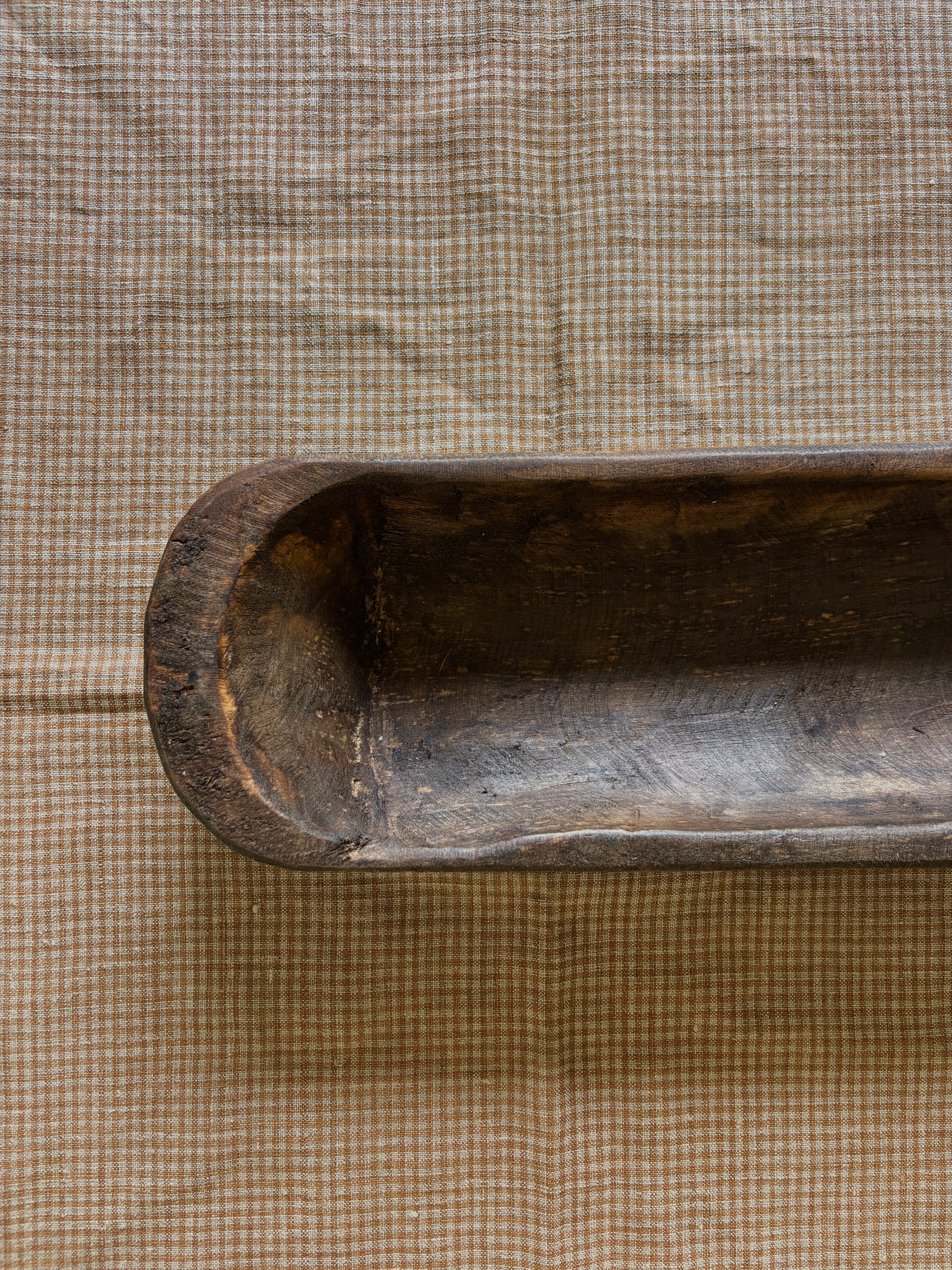 Primitive Wooden Dough Bowl