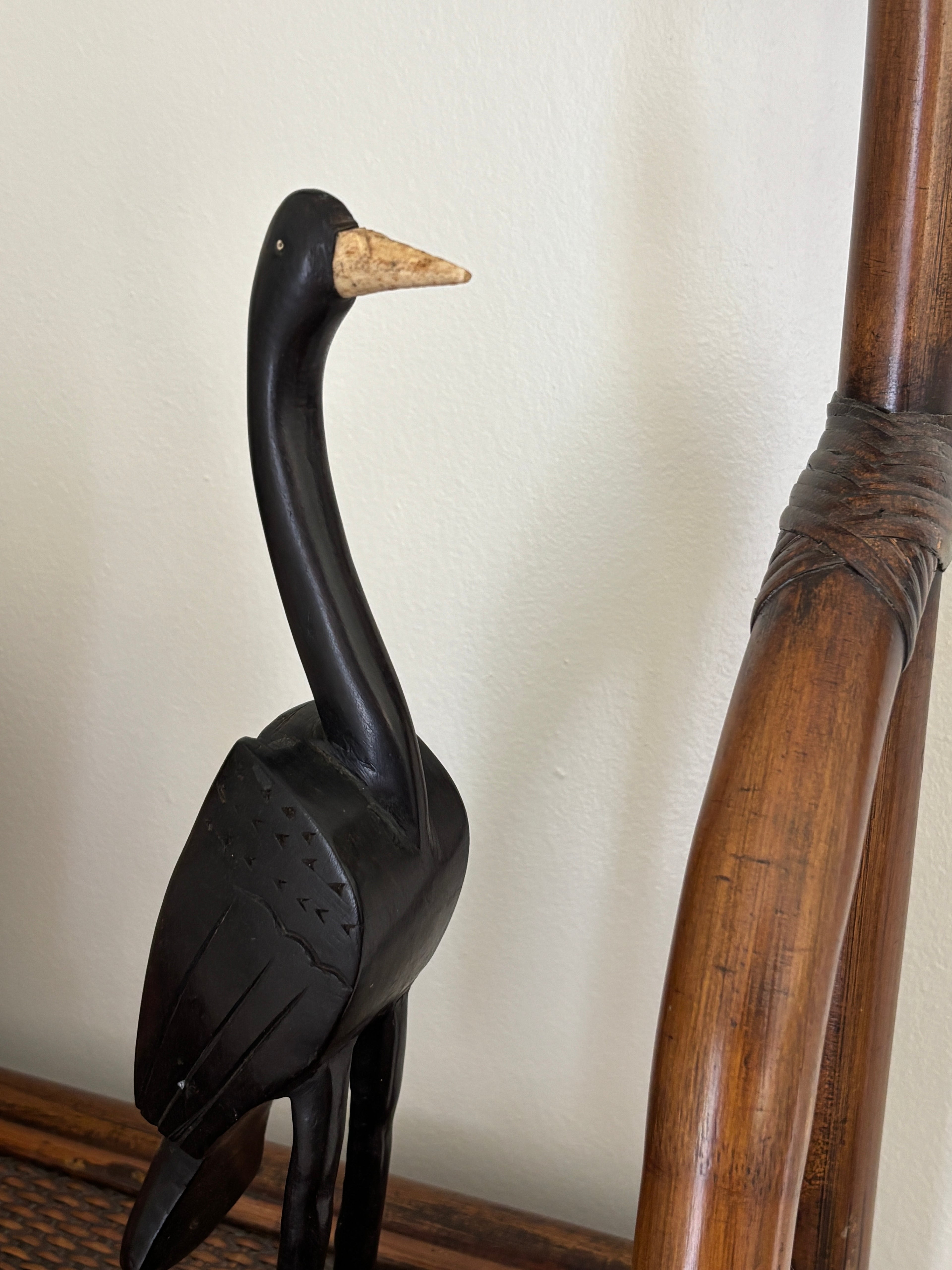 Wooden Bird Statue