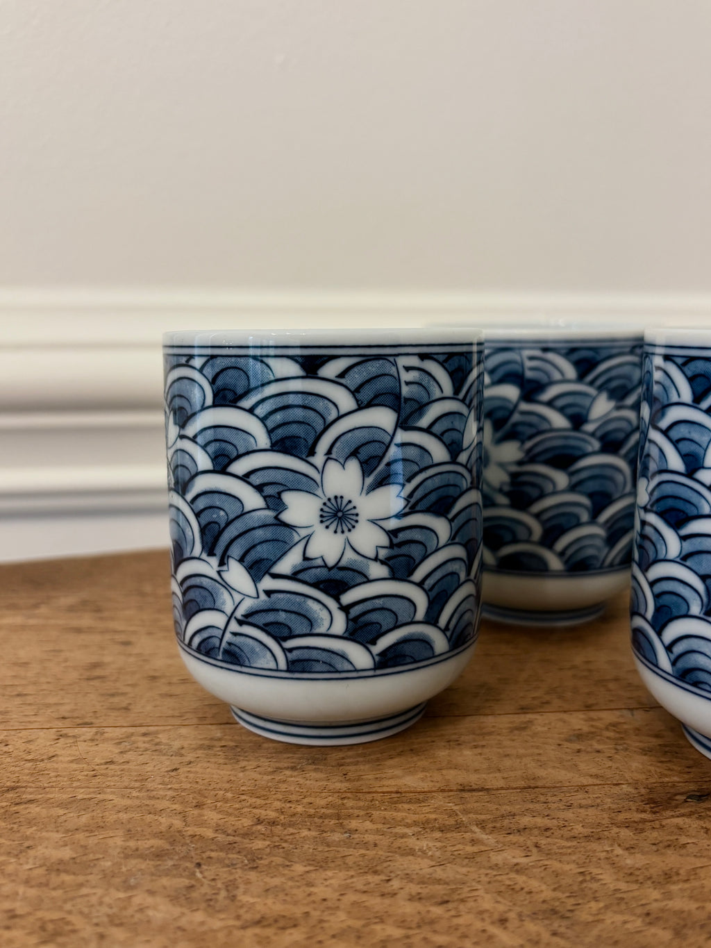 Set of 4 Japanese Tea Cups (Yunomi)